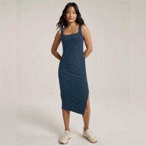 BEYOND YOGA Spacedye Blue Midi Dress Size S